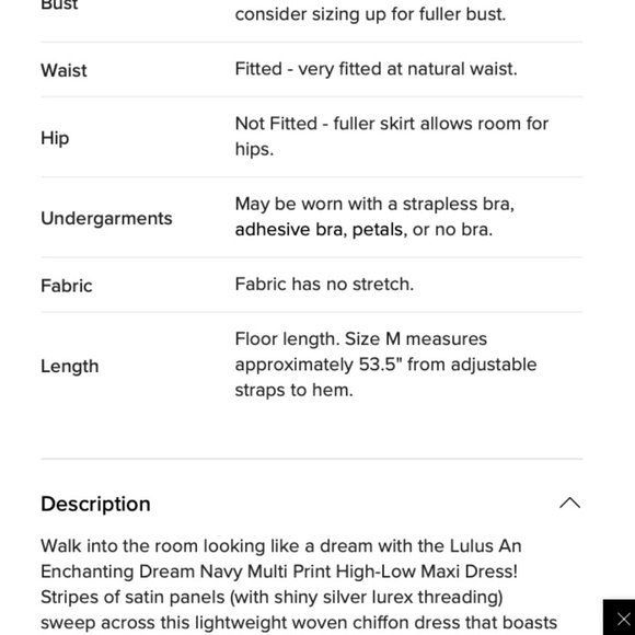 An Enchanting Dream Navy Multi Print High-Low Maxi Dress - Picture 5 of 6